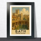 Bath, England Travel Poster. Wall Art Print