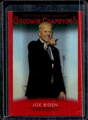 2021 Upper Deck Goodwin Champions Joe Biden Platinum Red #2