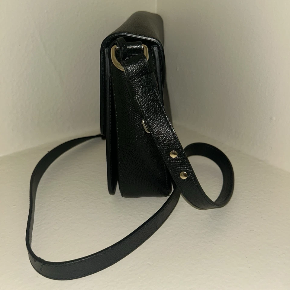 Bolso Bandolera Furla Italy Metropolis Mini Cuero Negro Bolso sin asas Cartera Correa Foto 2 de 4