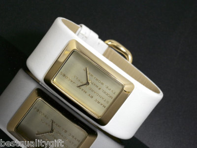 Marc by Marc Jacobs Watch. White leather strap. New. Marc Jacobs MBM1350 White Dial White Leather Strap Women main image 4