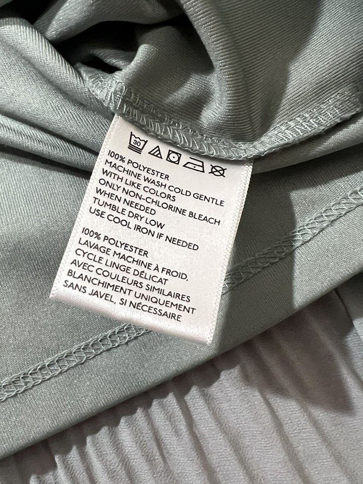 Pins & Needles Boutique Mint Green Gray Silver Sleeveless Pleated Dress