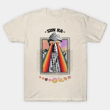 SUN RA ---- Original Psychedelic Design T-Shirt Short Sleeve All Sizes