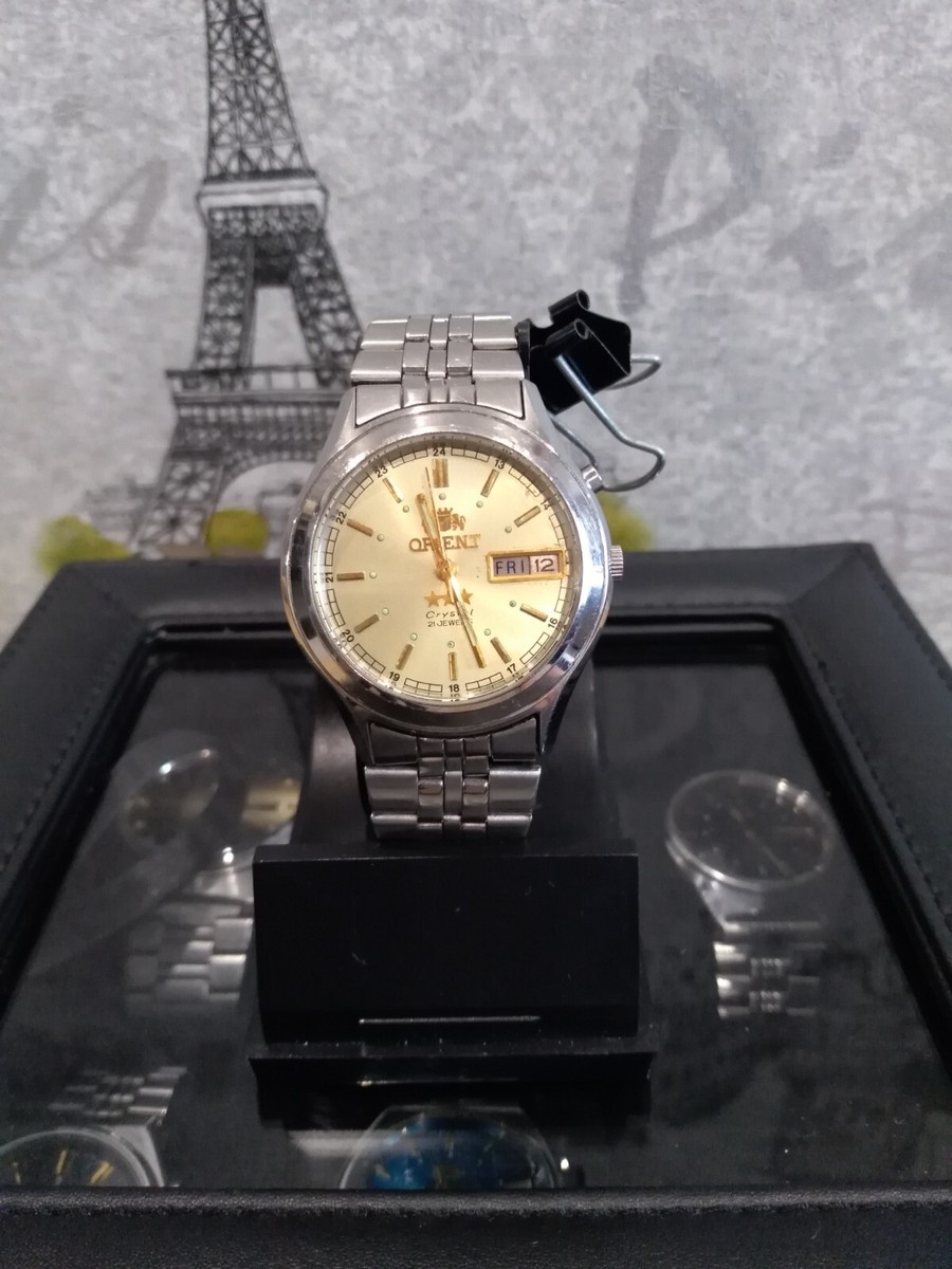 Vintage Watch ORIENT 3 STARS Crystal Automatic Watch Japan ORIENT