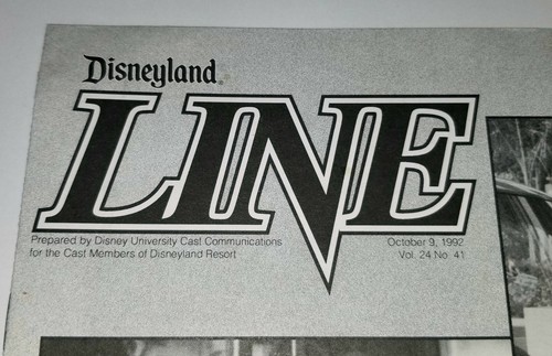 LOTE DE REVISTAS DISNEYLAND LINE 1992 3 MIEMBROS DEL ELENCO ZINE NEWSLETTER DISNEY WALT OG - Imagen 3 de 12