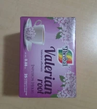 Therbal valerian root tea. 100% natural. Box whit 24 bags