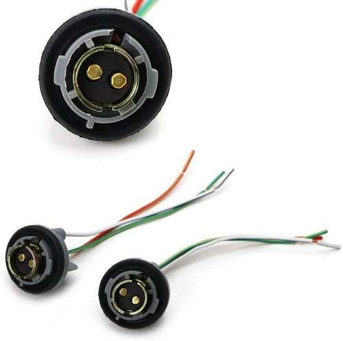 Universal Pigtail Wire Female Socket 1157 U Two Harness Front Turn Signal EO - Picture 6 of 8
