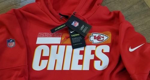 KANSAS CITY CHIEFS NFL NIKE Sideline Impact Lockup Performance Hoodie Men's 3XL - Picture 3 of 8