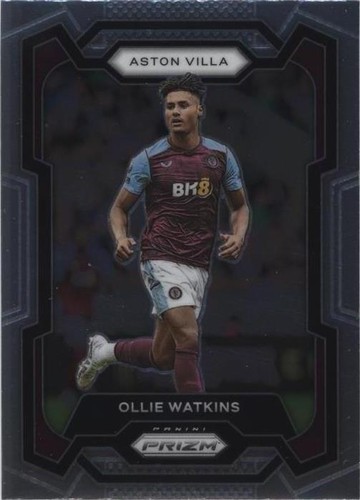 Ollie Watkins Moussa Diaby Panini Prizm 23/24 Dual Blue Shimmer