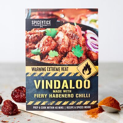 SPICENTICE Extremely Hot Vindaloo Curry Kit Habanero Chilli