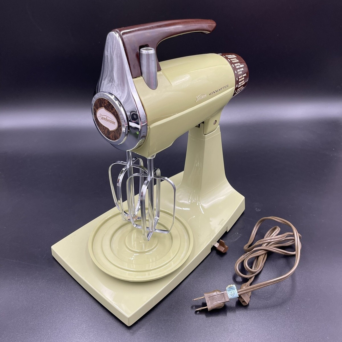 Sunbeam Mixmaster スタンドミキサー Vintage Working 70's Sunbeam Mixmaster Electronic Stand Mixer