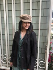 Remy Italian Butter Soft Leather Brown Peplum Ladies Women's Jacket Lists $1295