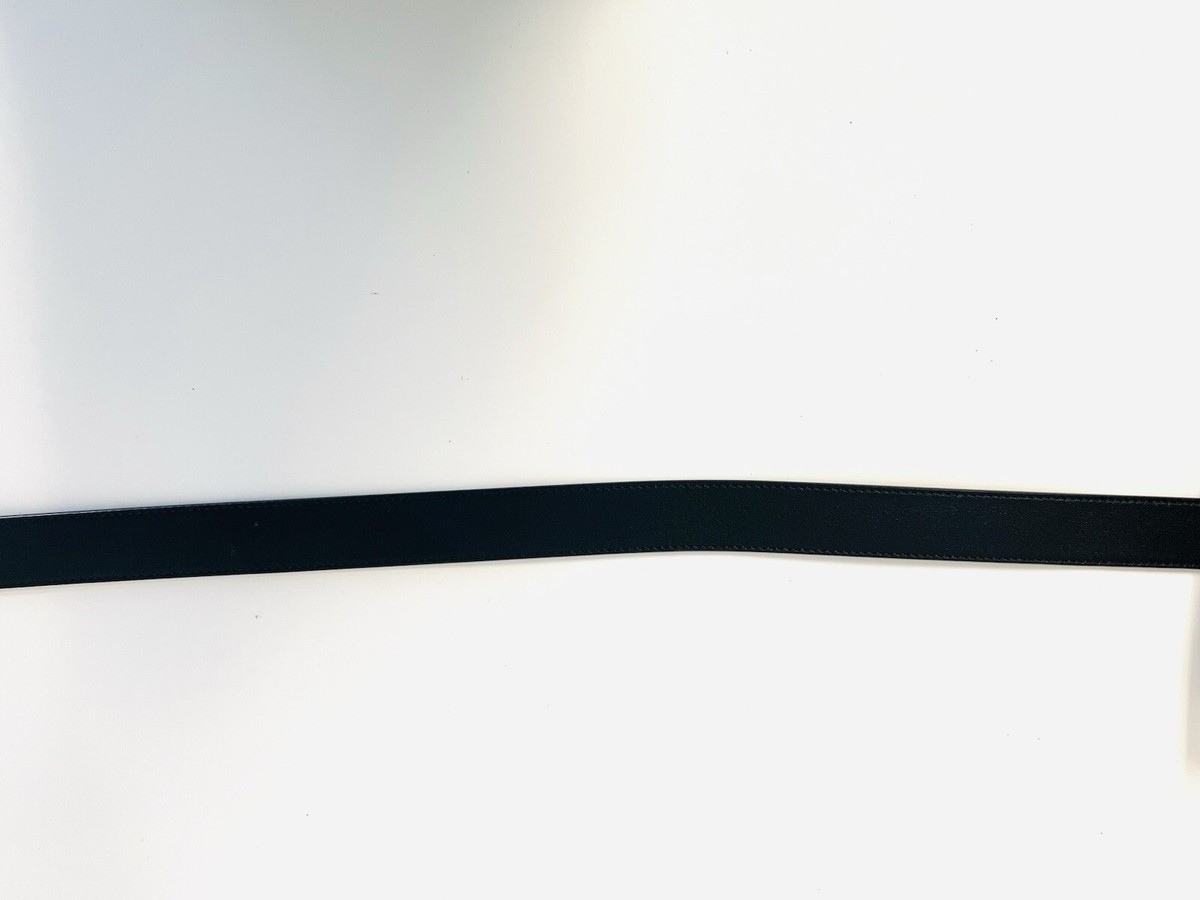 Authentic Gucci Black Leather Belt 85-34 (414516 AP00T) READ 