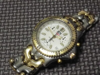 TAG HEUER Chronograph Combi S35.006M Vintage Box/Near mint