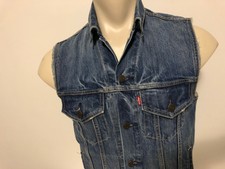 Denim Levis Trucker Vest S40116 Distressed Sz XXL for sale online | eBay