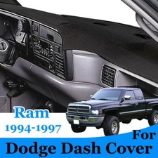 For Dodge Ram 1500 2500 3500 Dash Cover Mat Dashmat 1994 1995 1996 1997 Black;