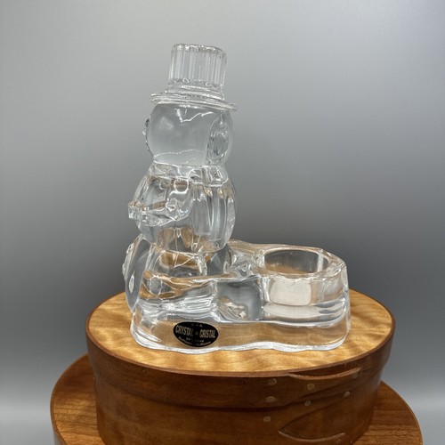 24% Lead Crystal Snowman Candleholder - Picture 14 of 14