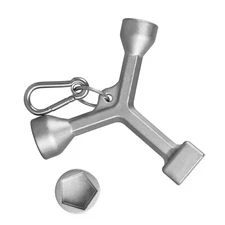 Meter Curb Box Key Wrench for Meter Pit Cover with Pentagon Nut