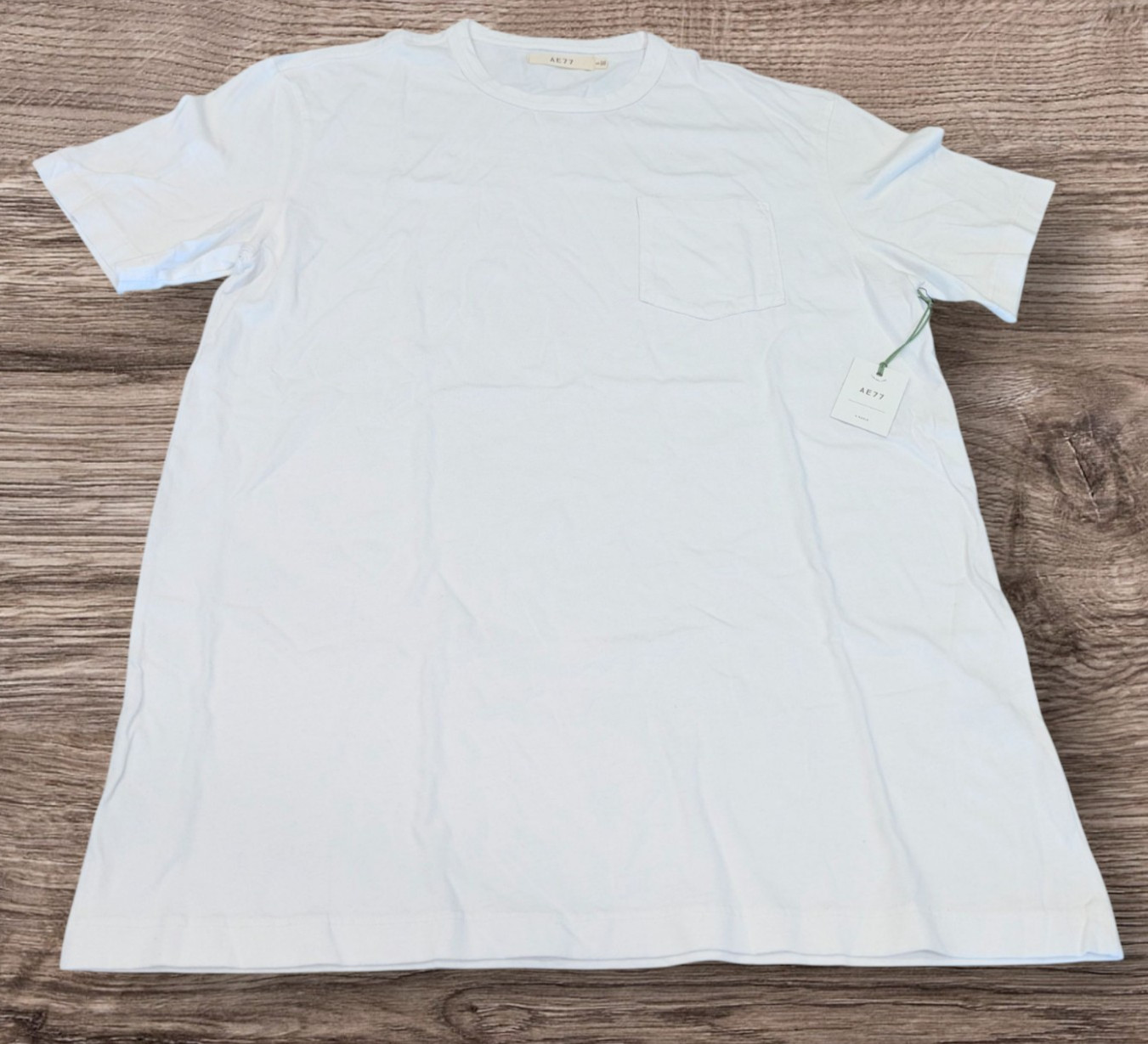 American Eagle AE77 Men’s Short Sleeve Pocket T-Shirt Size S White 100% Cotton