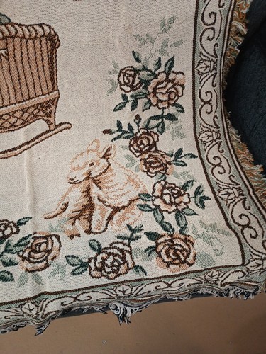 THE RUG GRANERO TAPIZ TIRO 46”x 60” BABY Manta de Bautizo EE. UU. - Imagen 3 de 6