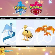 Moltres - Articuno - Zapdos  Event Shiny Gala...
