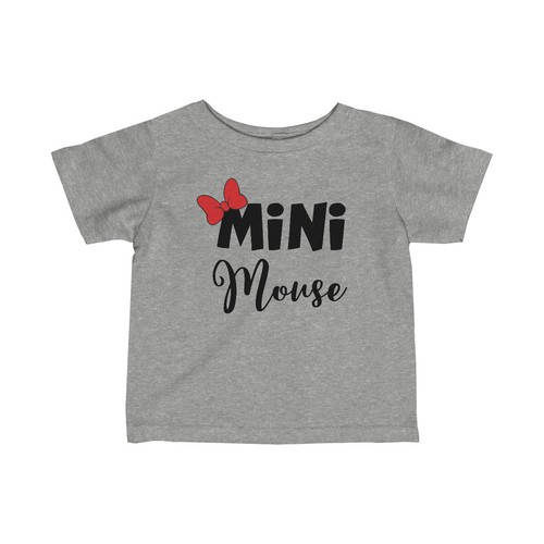 Mini Mouse girl T shirt Minnie Infant Fine Jersey Tee Disney Girl size 6m to 24m - Picture 4 of 7