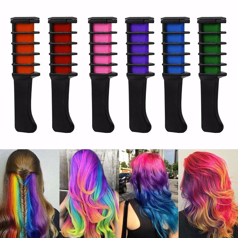 Hair Chalk GLAMZA Hair Chalk for Kids x6 Vibrant Hair Chalks for Girls