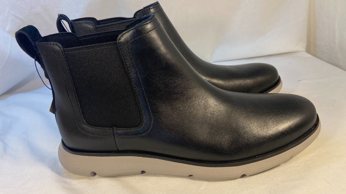 COLE HAAN Men's ZERØGRAND OMNI Black Leather WP Chelsea COLE HAAN Men's ZERØGRAND OMNI Black Leather WP Chelsea