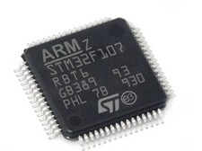 5pcs ST STM32F107RBT6 LQFP-64 ARM Cortex-M3 MCU 72MHz, 128KB Flash RH