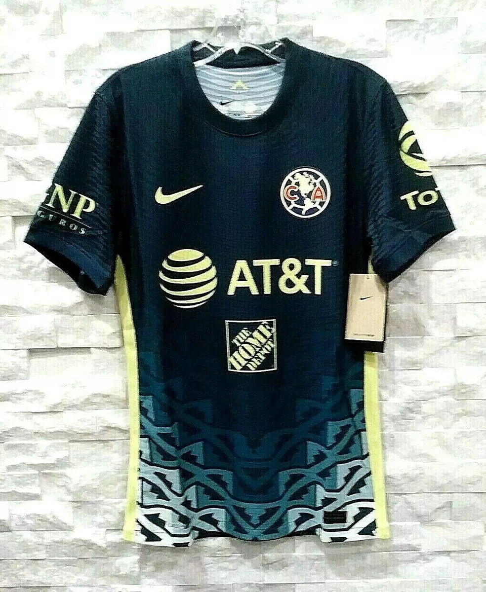 NIKE 2021 22 Club America AUTHENTIC Away Jersey Navy Yellow DA9091 455