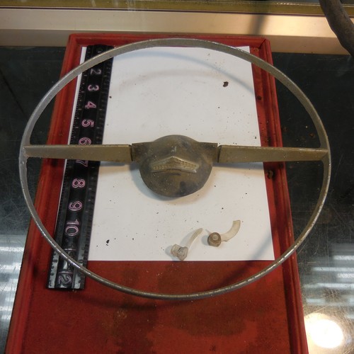 original vintage 1955-1956 chevy belair steering wheel - Picture 16 of 22