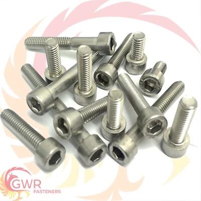 GWR FASTENERS SOCKET CAP SCREWS A2 STAINLESS STEEL ALLEN BOLT HEX HEAD DIN 912 M4 M5 M6 M8