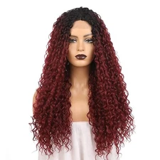 Onedor 23 Inch Premium Japanese Synthetic Hair Curly Lace Front Wig