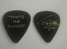 Anthrax Frank Bello That's The Flavor Black Guitar Pick - 1991 Tour Rare Metal