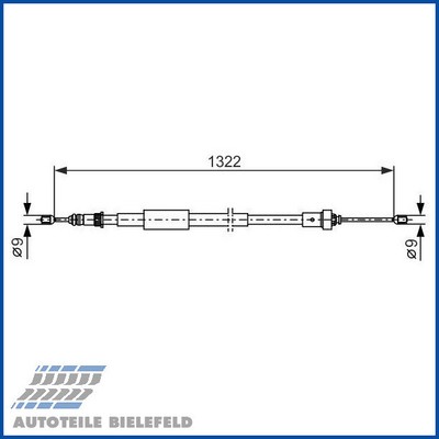 NEU - BOSCH 1987482385 Seilzug, Feststellbremse für RENAULT | eBay