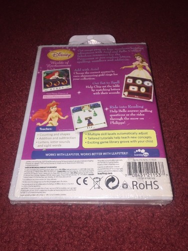 Disney Princess Worlds Of Enchantment - LeapFrog Leapster Learning Game-*SEALED* - Picture 2 of 12