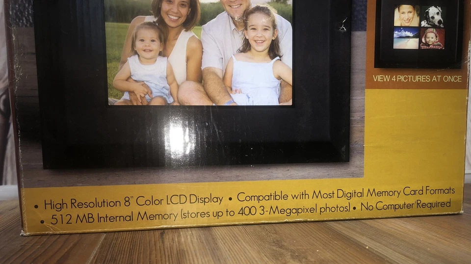 Digital Decor Digit 8" Photo Frame Black Frame DPF8512 NEW in BOX 512MB Memory - Image 2 of 4