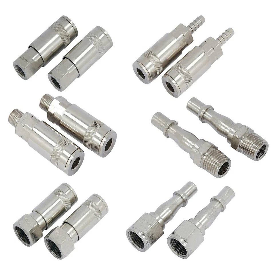 Airline Fittings Connectors Coupler For PCL Vertex Compressor 1/4" 3/8" 1/2" BSP