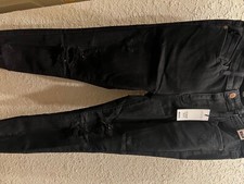 NEW JUDY BLUE Jeans Leopard Patch Skinny, NWT, Size 9, Black Jeans. 