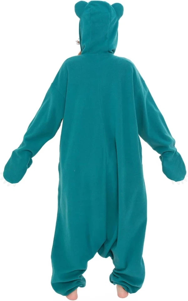 Sazac флисовый костюм Pokemon Snorlax бесплатный размер Kigurumi косплей Японии новый - Изображение 4 из 4