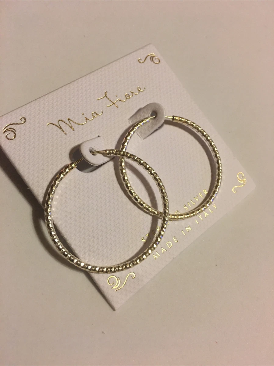 Mia fiore gold hoop earrings sale