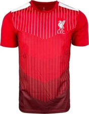 Official Icon Sports Liverpool FC Red Striped Soccer Jersey - Licensed LFC Shirt