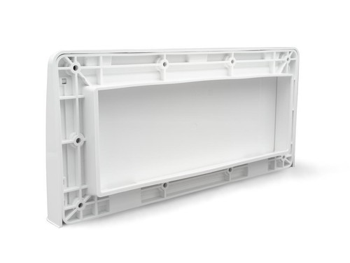 B&B Wall Vent Push Lock One-Piece Damper Closure 10-3/4 W x 4" H Cutout Dim. - Bild 2 von 2