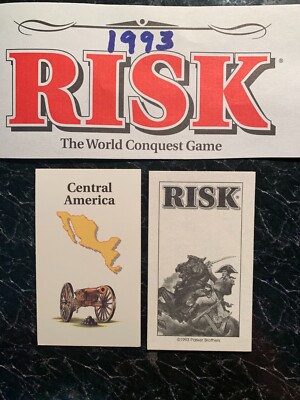 Risk   1993    Central America     Artillery Card     Parker Brothers
