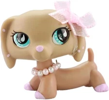 Littlest Pet Shop LPS Dachshund 909 with lps Accessories Who Love LPS Kids Gift