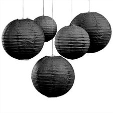 24x black paper lanterns engagement wedding birthday party events bar decoration