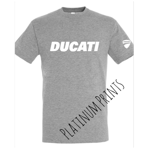 Ducati Inspired Motorcycle Bike Enduro T-shirt Racing Xmas Gift Men TOP PREMIUM - Picture 7 of 8