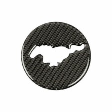 For 2015-2020 Ford Mustang Carbon Fiber Steering Wheel Panel Trim Decor Emblem