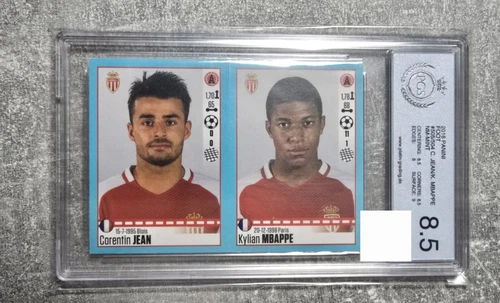 2016-17 Panini Foot  Kylian Mbappe #504-505 PGS 8.5