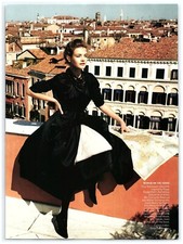 Natalia Vodianova Vera Wang Coat Dress Snow Tulle Skirt magazine CLIPPING photo