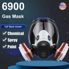 6900 Gas Mask Full Face Chemical Spray Painting Respirator Eye Mouth Protect US